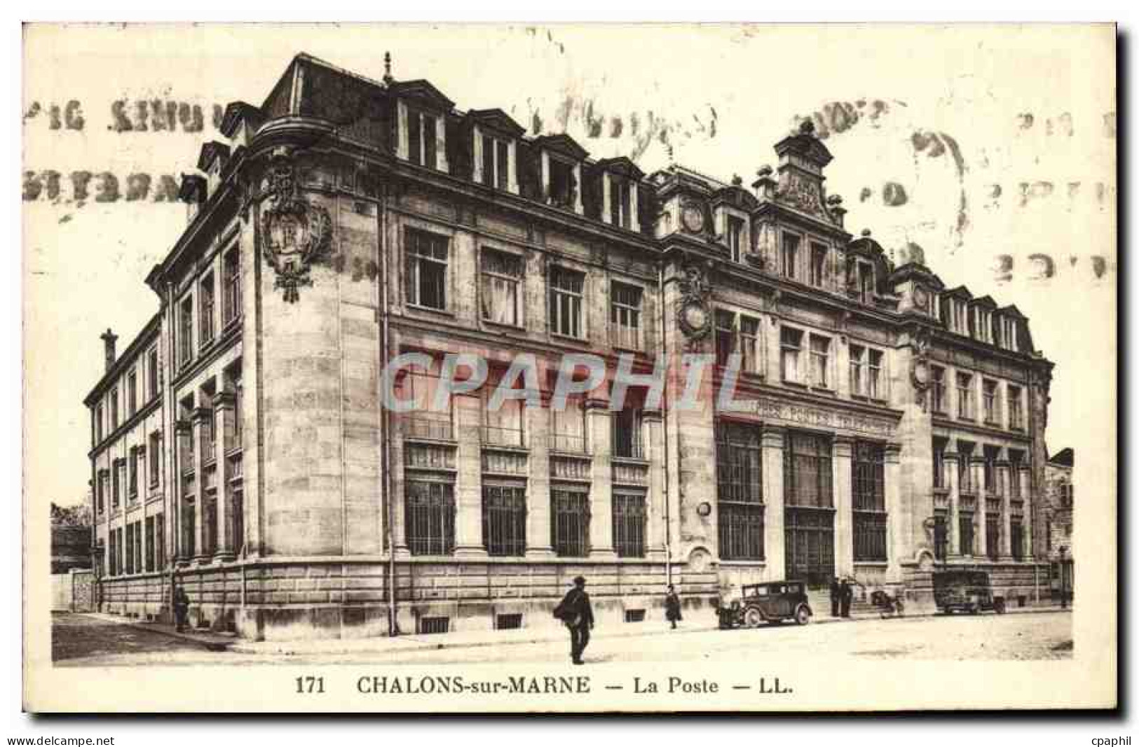 CPA Chalons Sur Marne La Poste