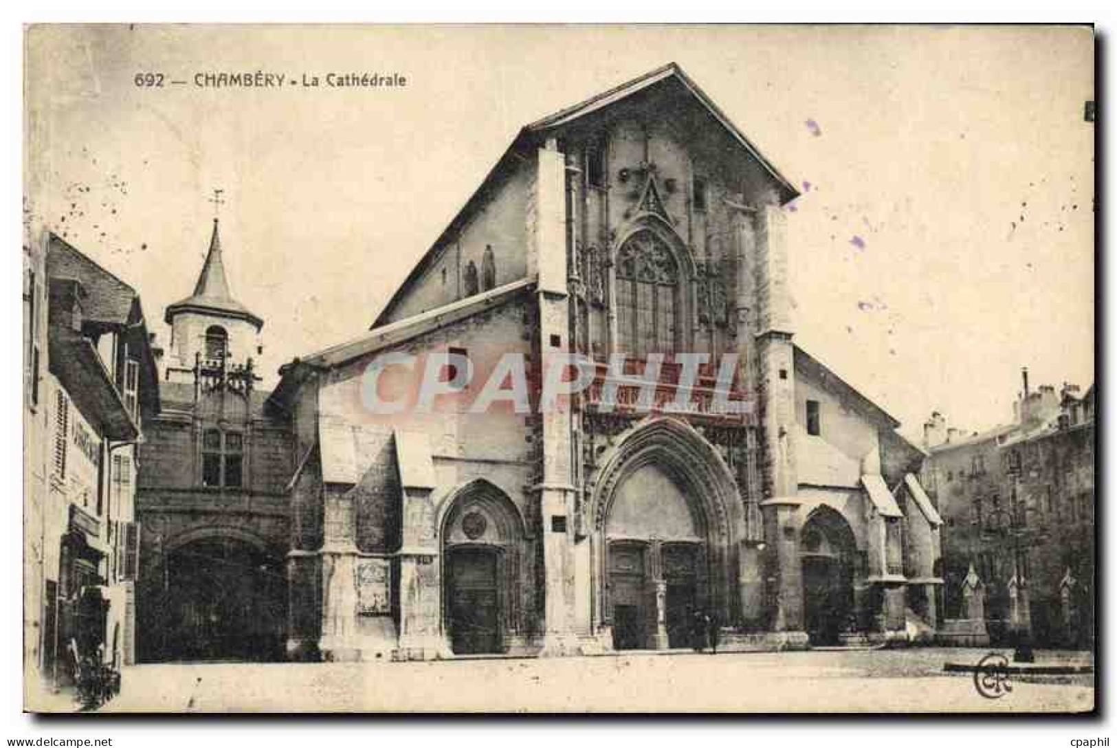 CPA Chambery La Cathedrale