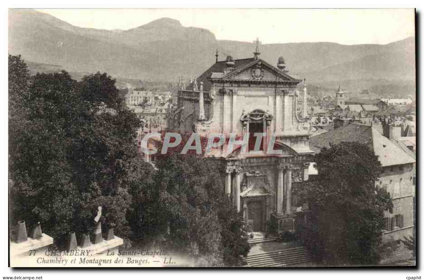 CPA Chambery La sainte Chapelle Chambery et montagnes des Bauges