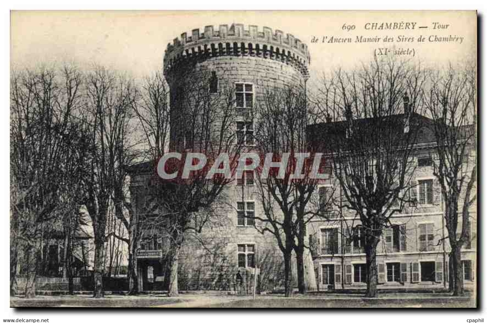CPA Chambery Tour de l'Ancien Manoir des Sires de Chambery