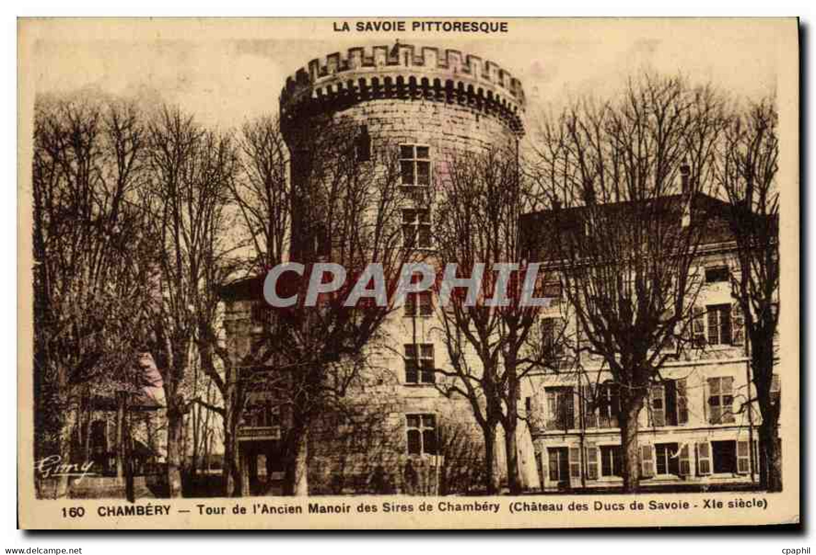 CPA Chambery Tour de l'Ancien Manoir des Sires de Chambery