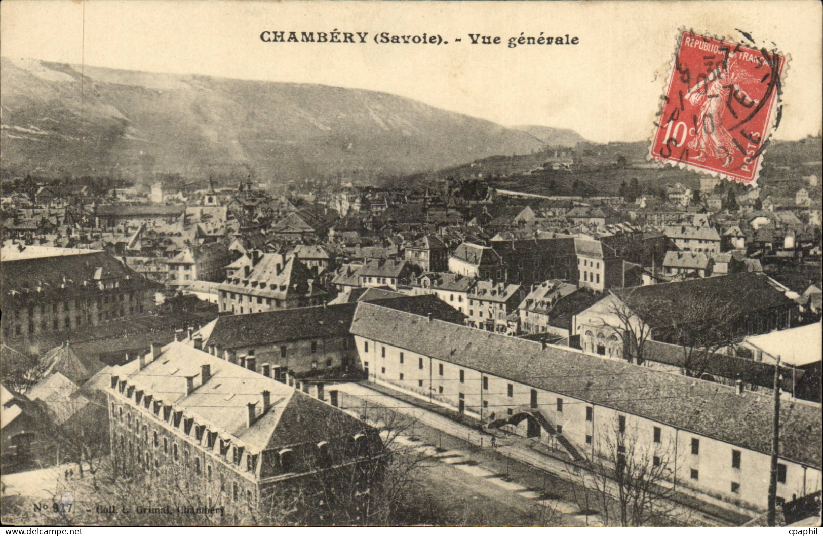 CPA Chambery Vue generale