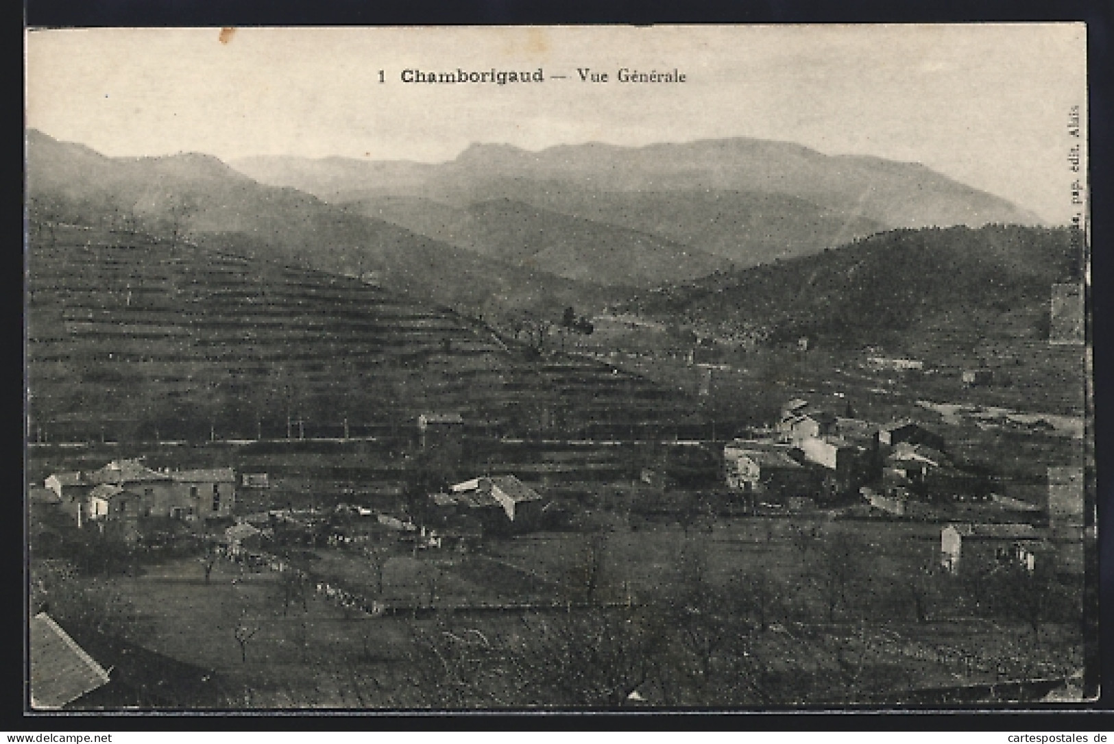 CPA Chamborigaud, Vue Générale