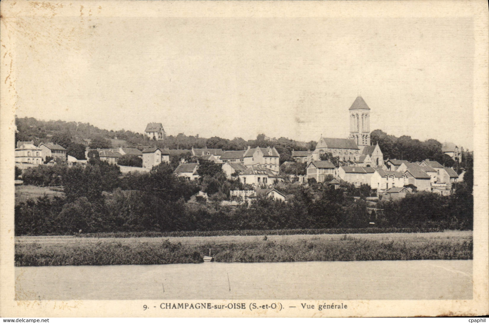 CPA Champagne Sur Oise Vue Generale
