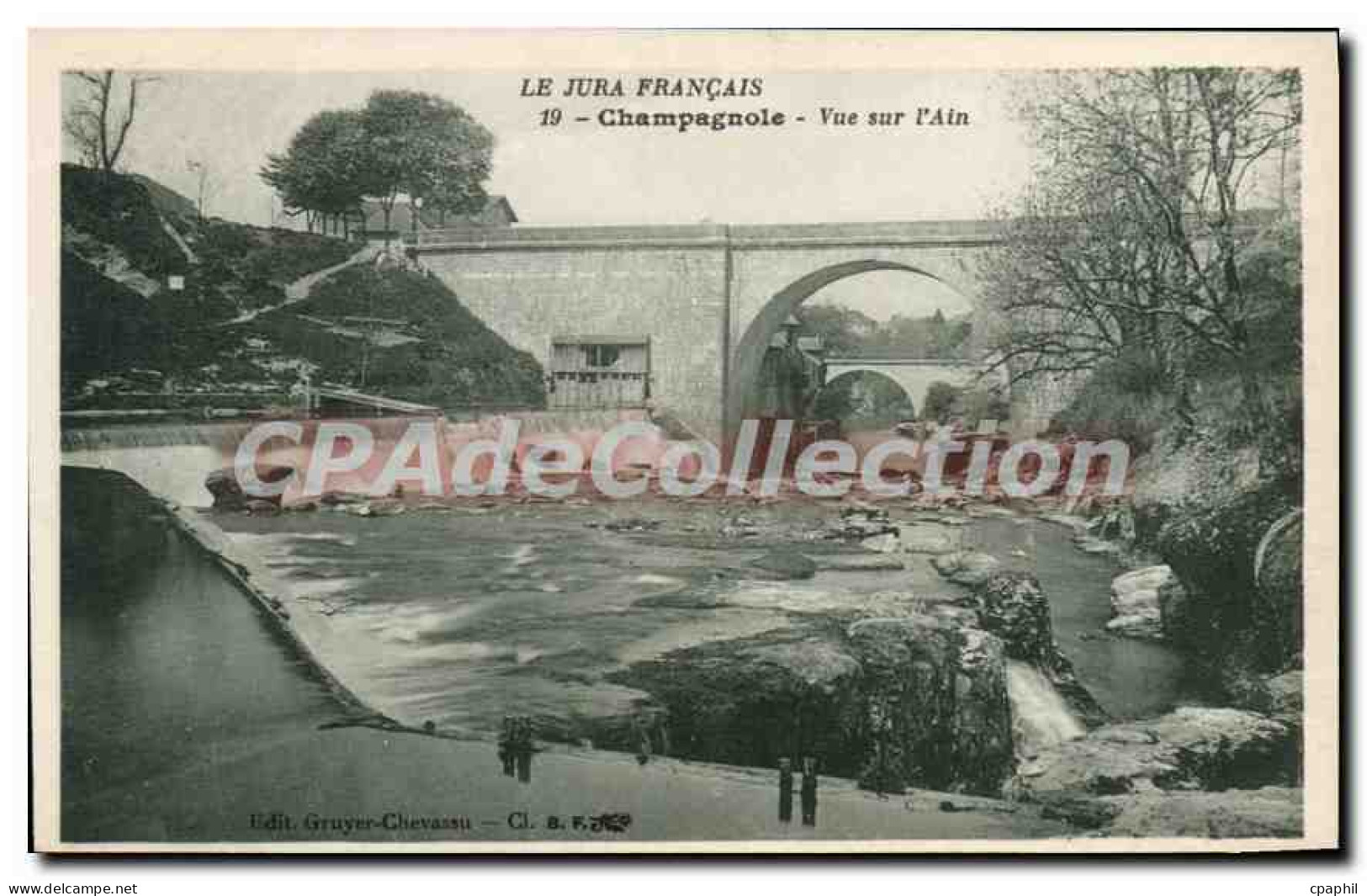 CPA Champagnole Vue sur I'Ain