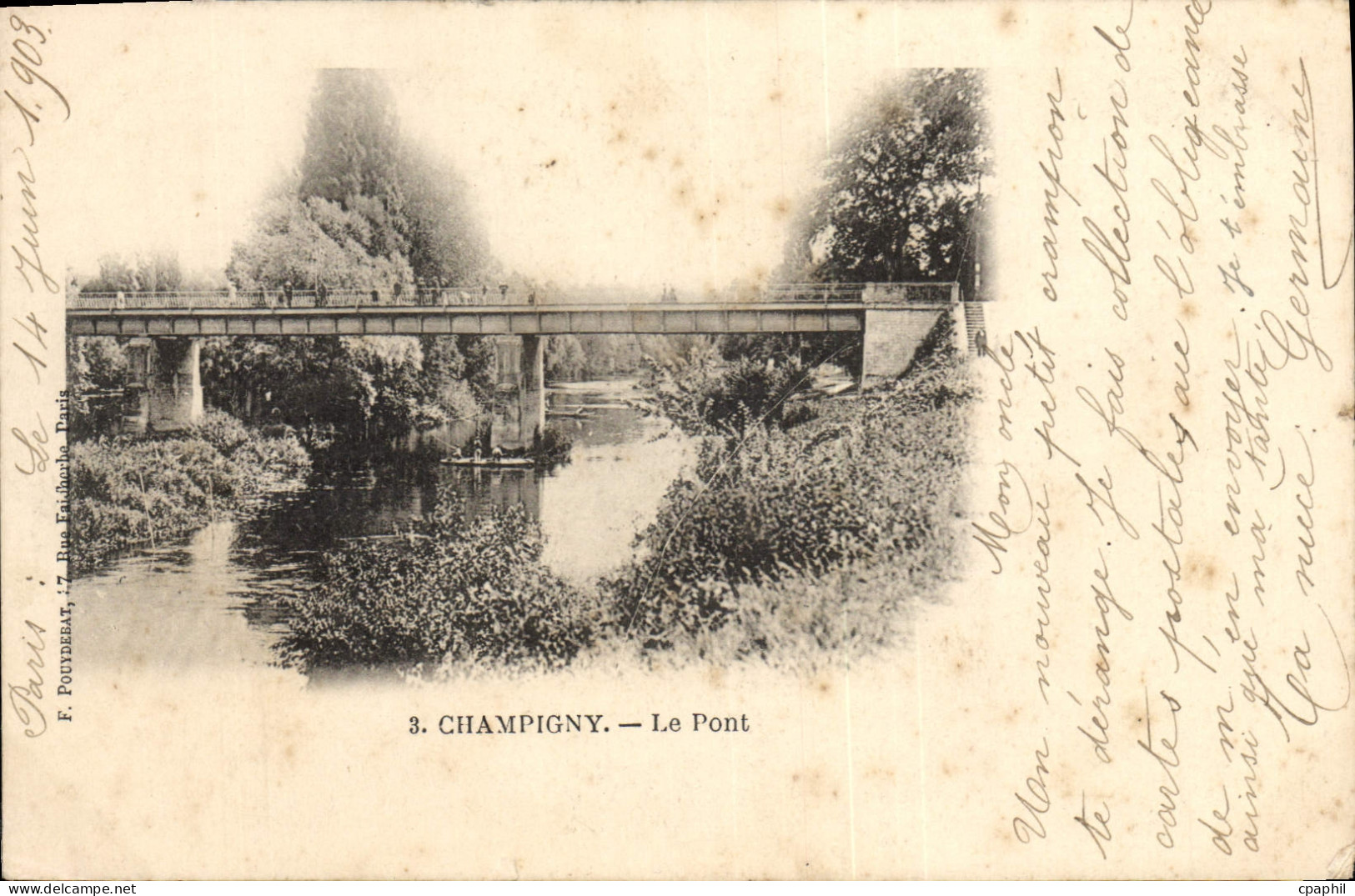 CPA Champigny Le Pont