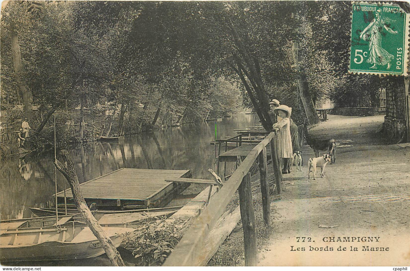 CPA Champigny Les bords de la Marne
