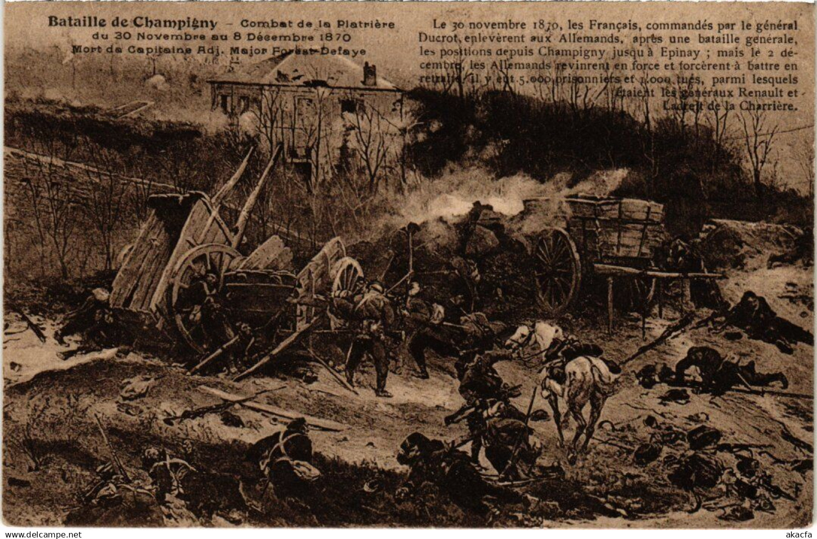 CPA CHAMPIGNY-sur-MARNE Bataille de Champigny 1870-71 (1352069)