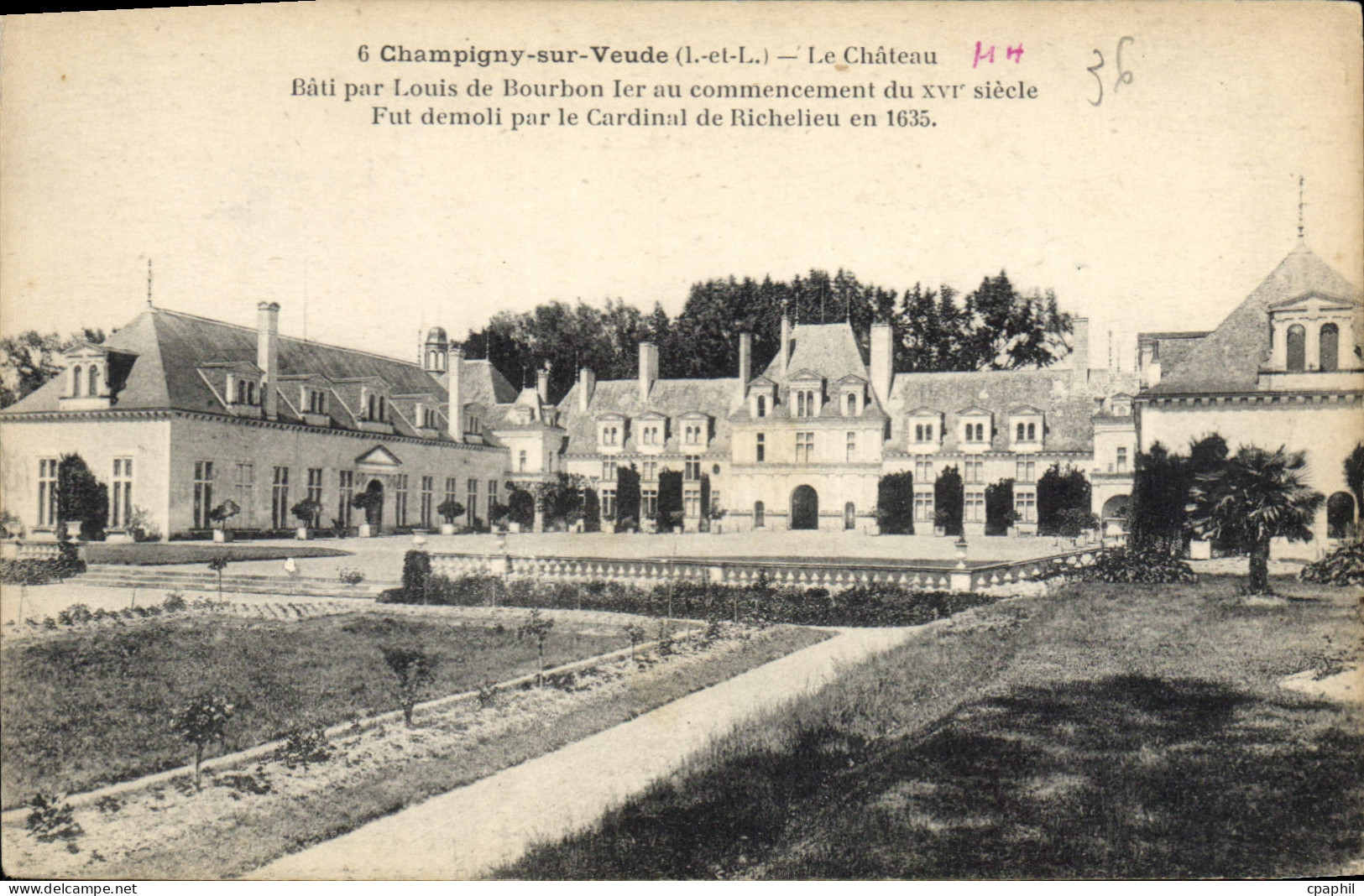 CPA Champigny sur Veude Le Chateau