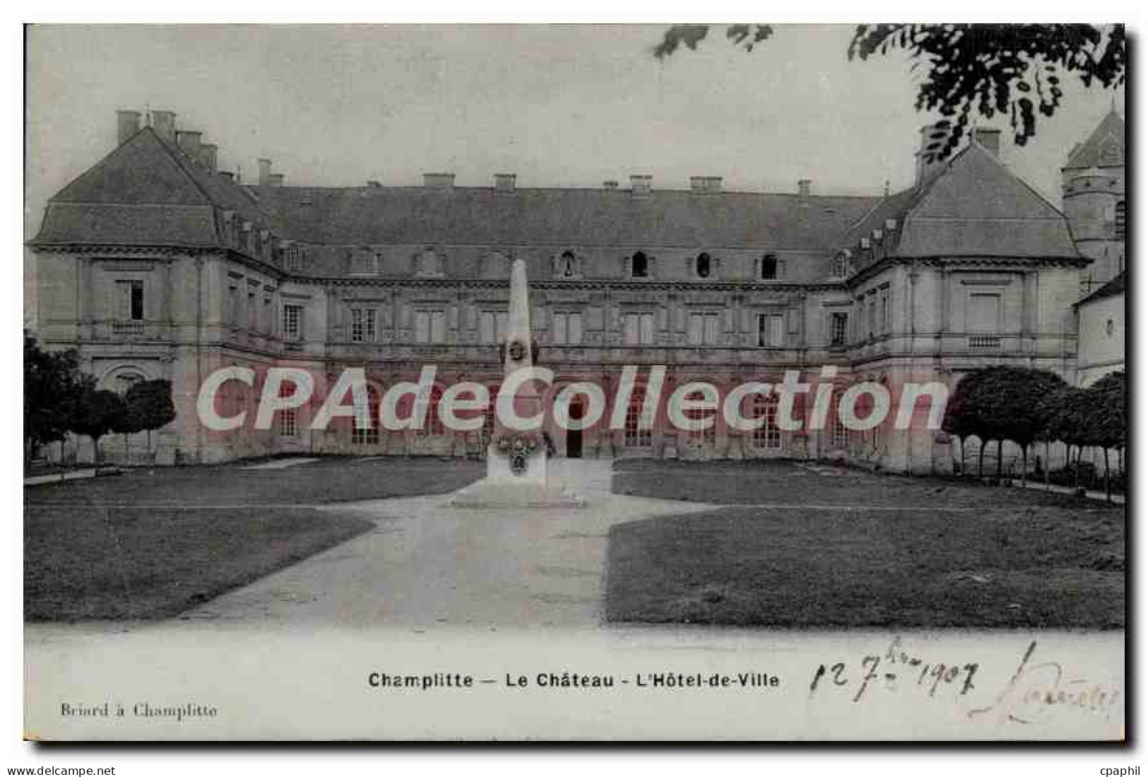 CPA Champlitte Le Chateau L'Hotel de Ville