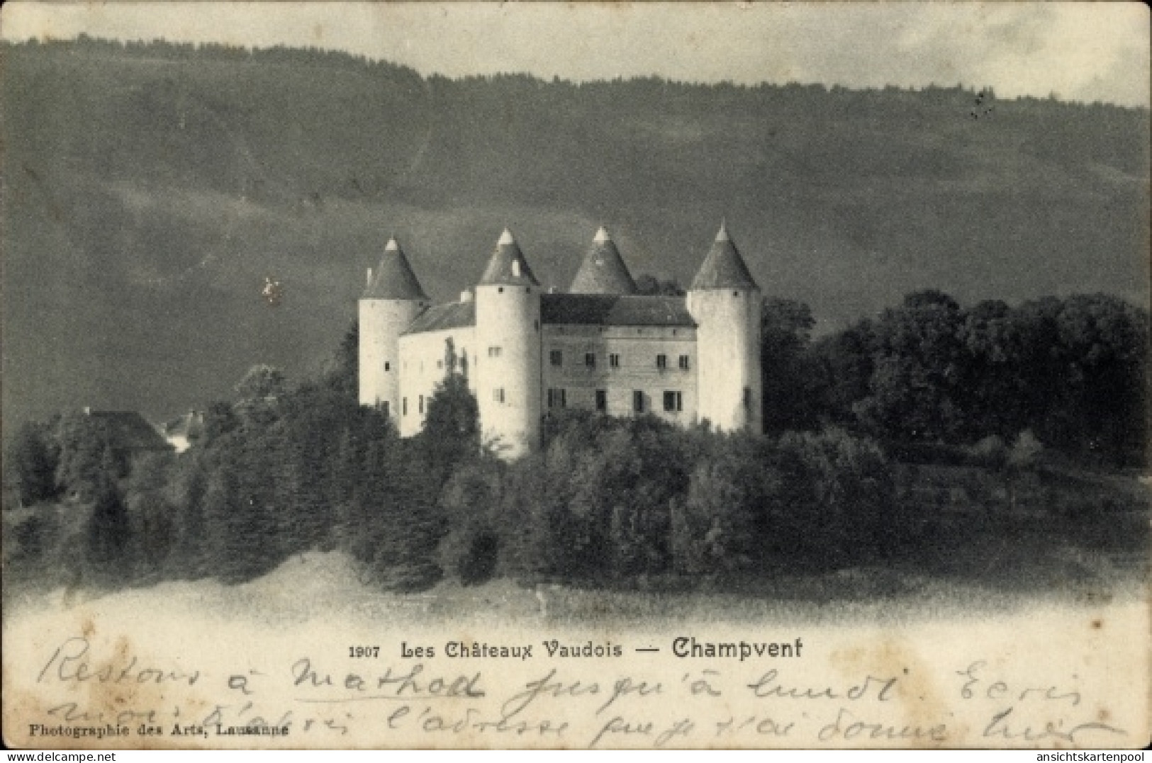 CPA Champvent Kanton Waadt, Le Chateau