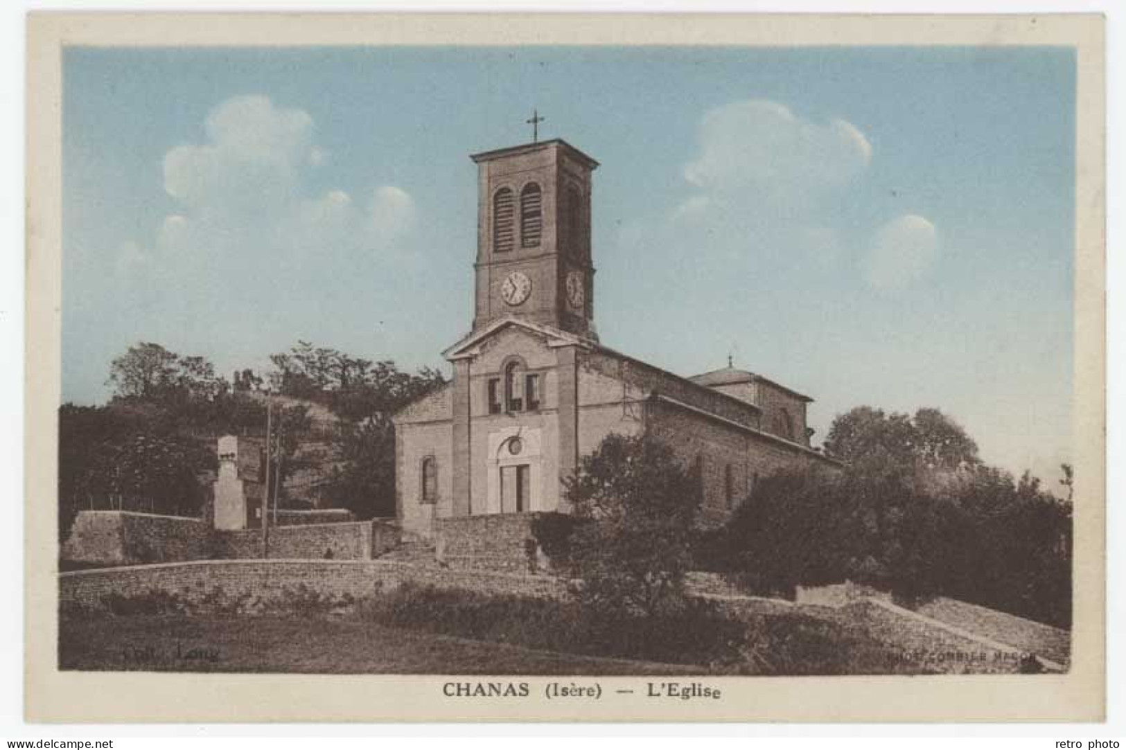 Cpa Chanas - l'église