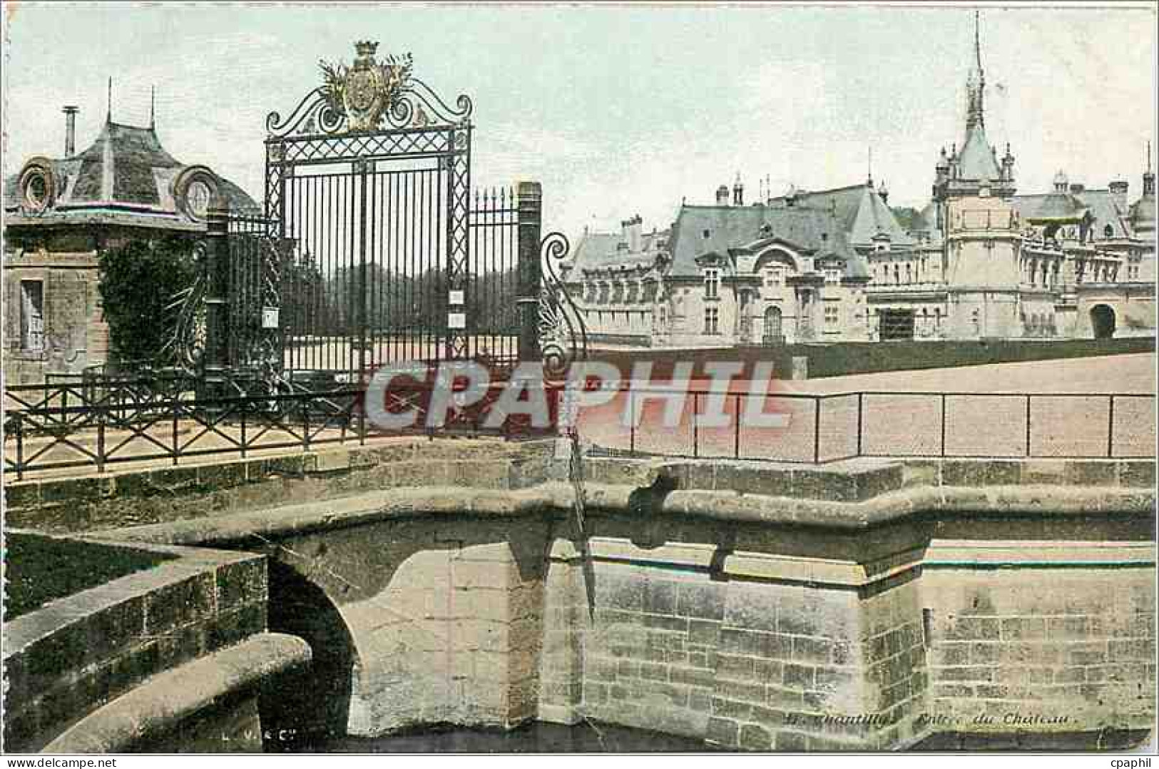 CPA Chantilly entree du Chateau