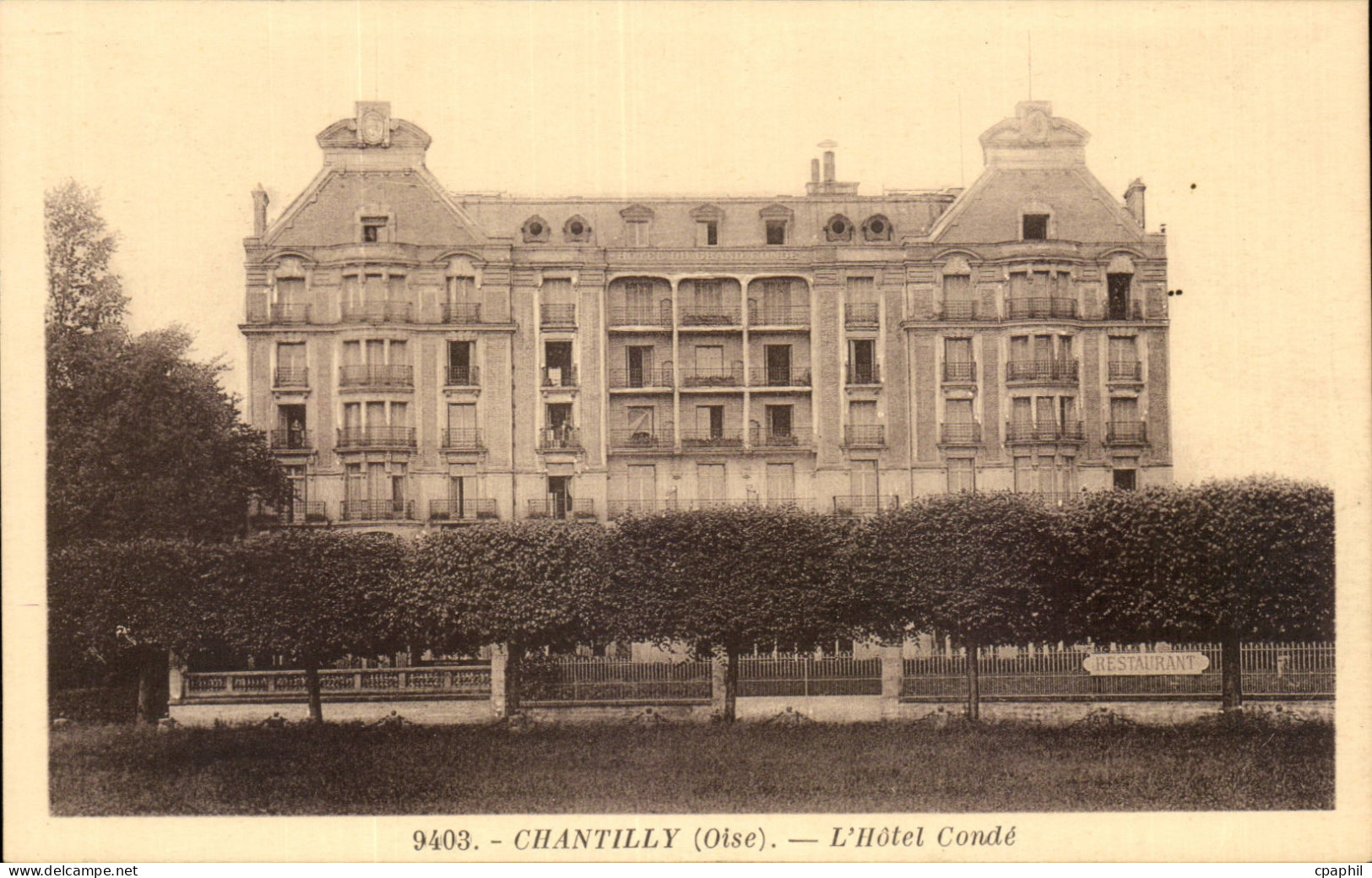 CPA Chantilly L'hotel Conde