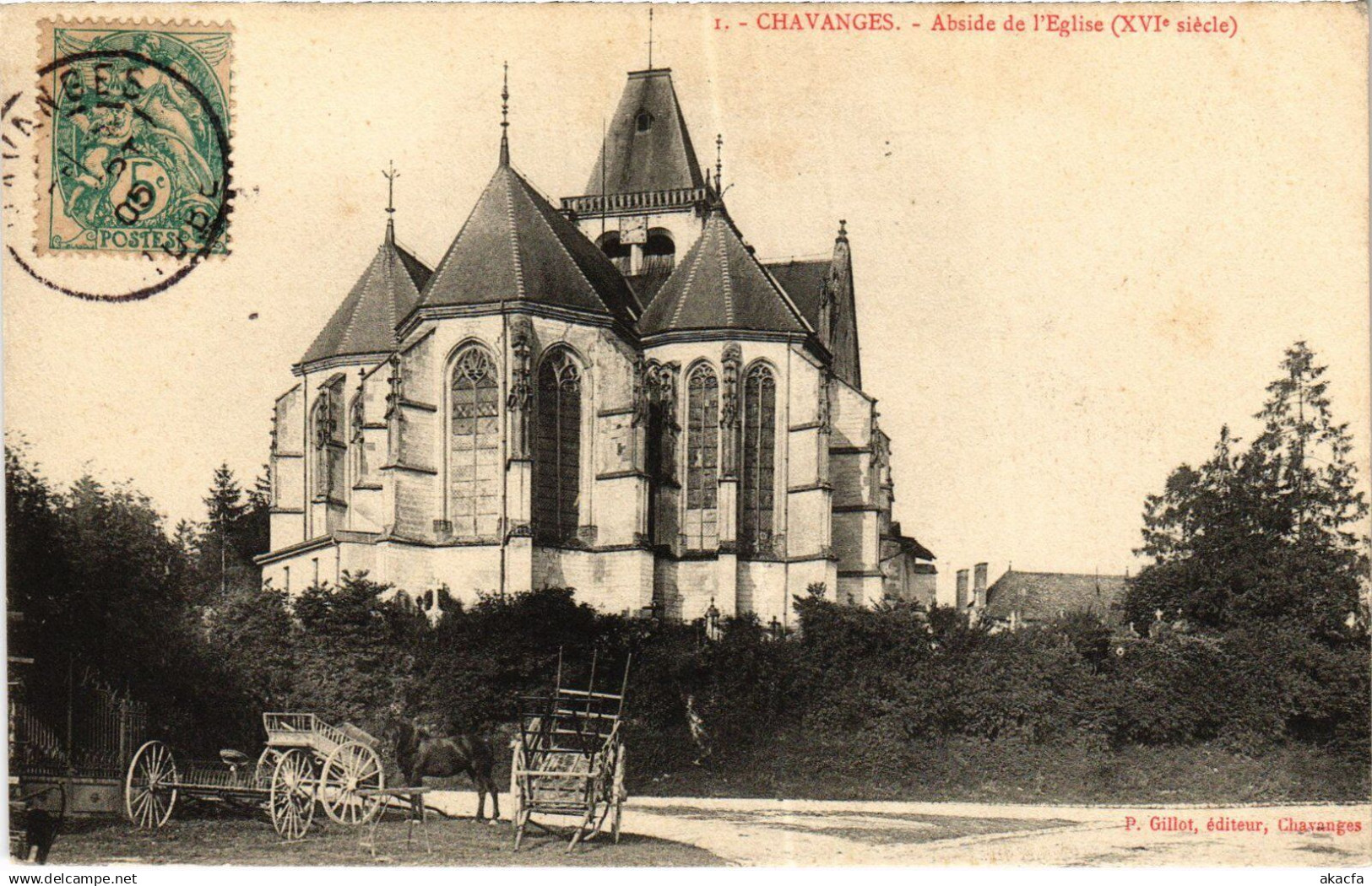 CPA Chaource Abside de l'Eglise (1425997)