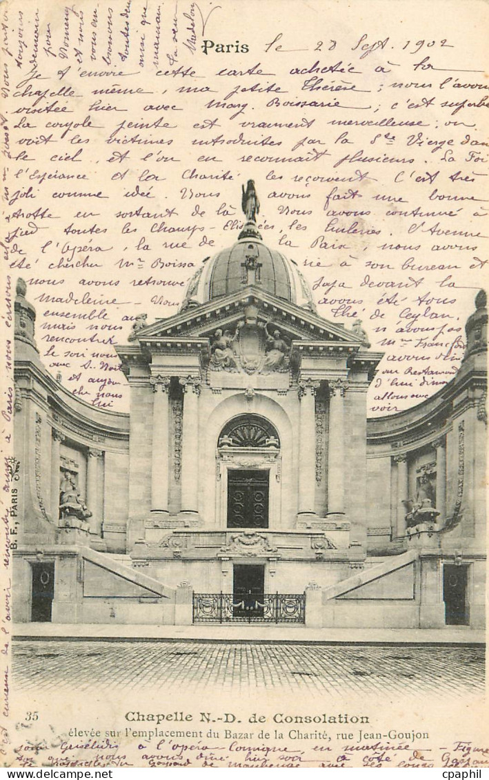 CPA Chapelle N D de Consolation Paris (carte 1900)