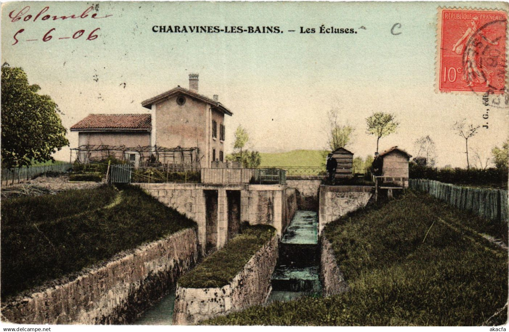 CPA CHARAVINES-les-BAINS - Les Ecluses (433131)