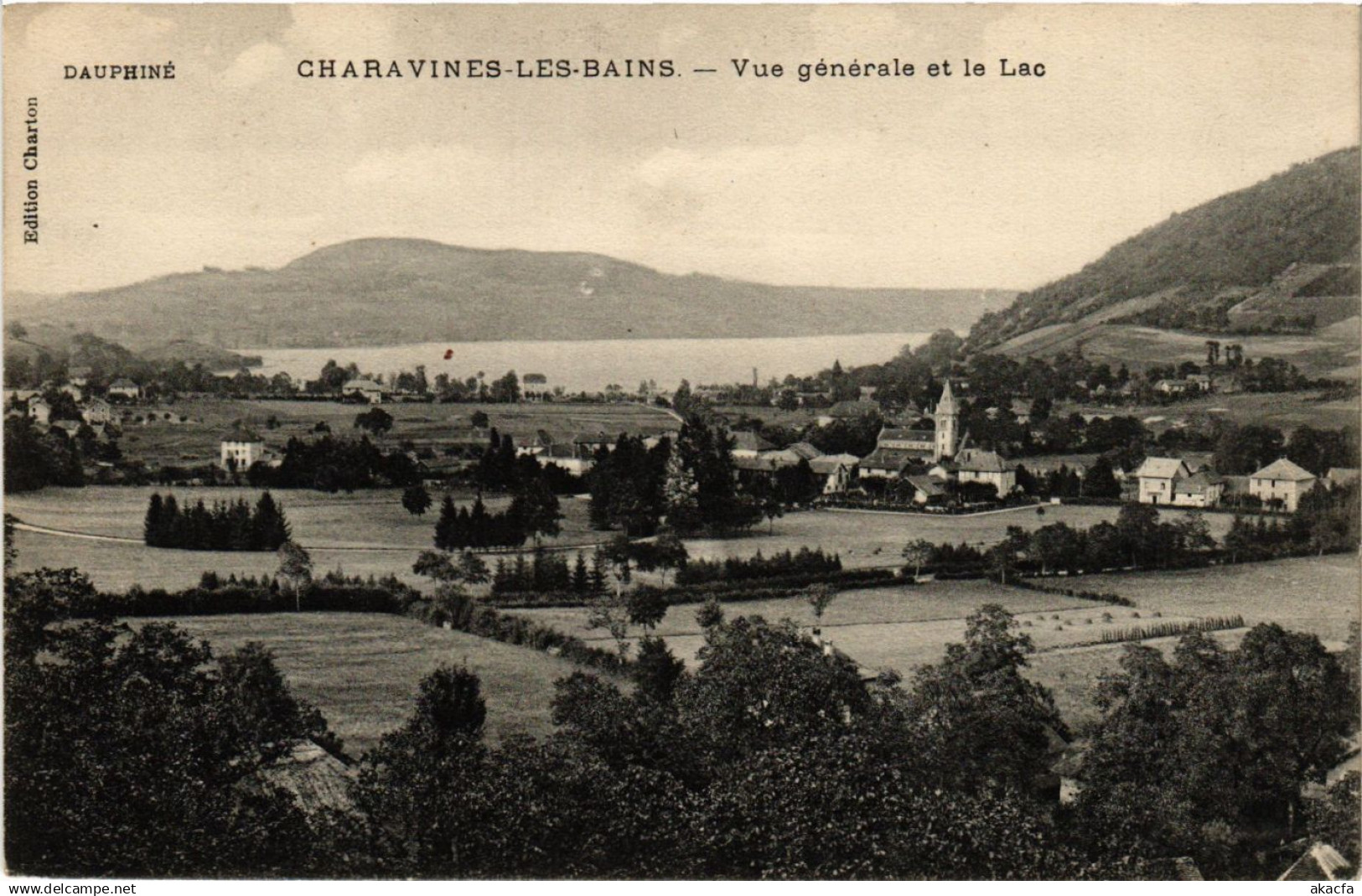 CPA CHARAVINES-les-BAINS - Vue générale (272659)
