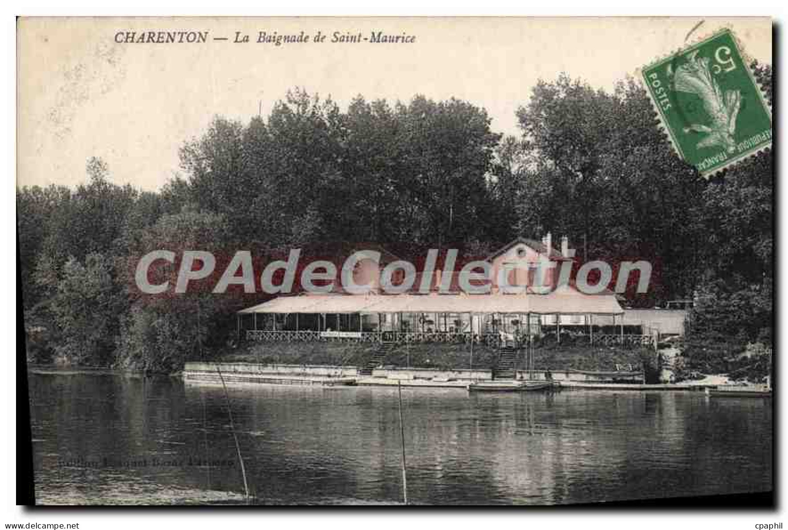 CPA Charenton La Baignade de Saint Maurice