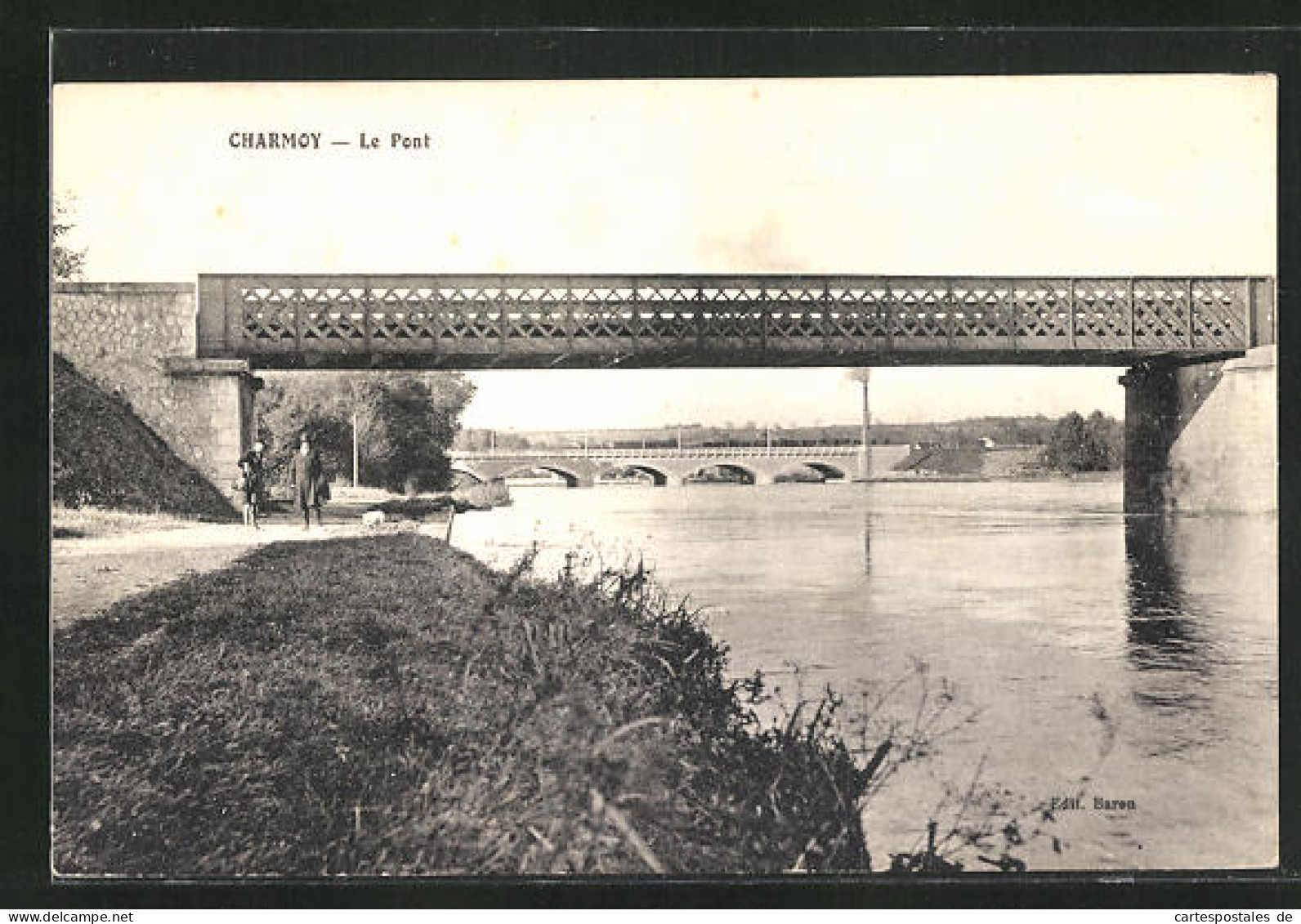 CPA Charmoy, Le Pont