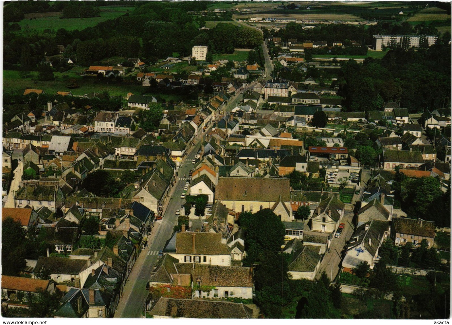 CPA Charny Vue aerienne FRANCE (1451619)