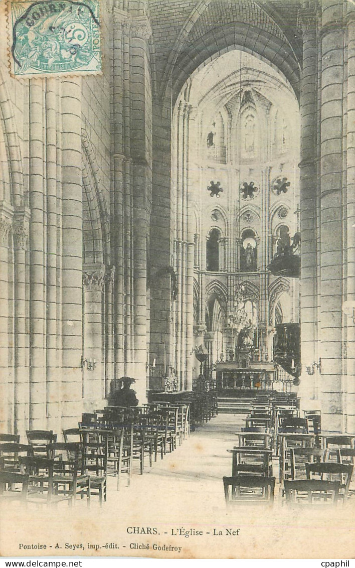 CPA Chars L'Eglise La Nef