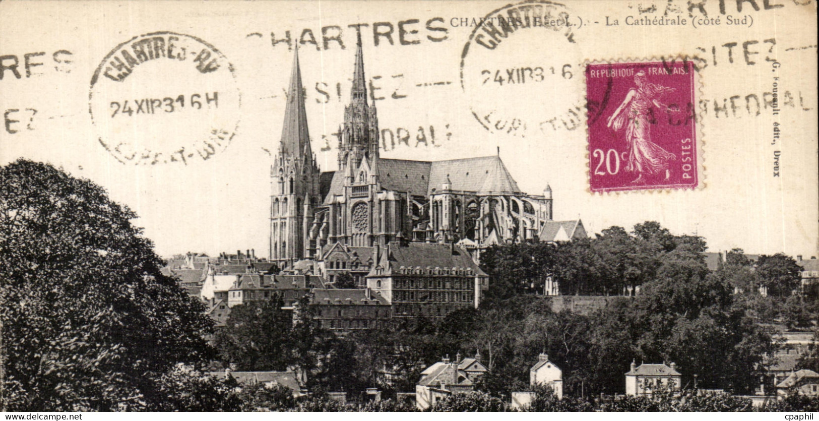 CPA Chartres La cathedrale