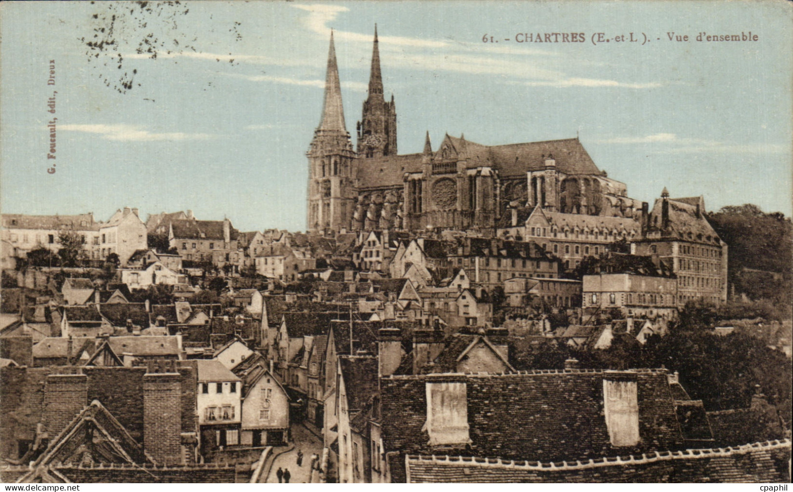 CPA Chartres Vue d'ensemble