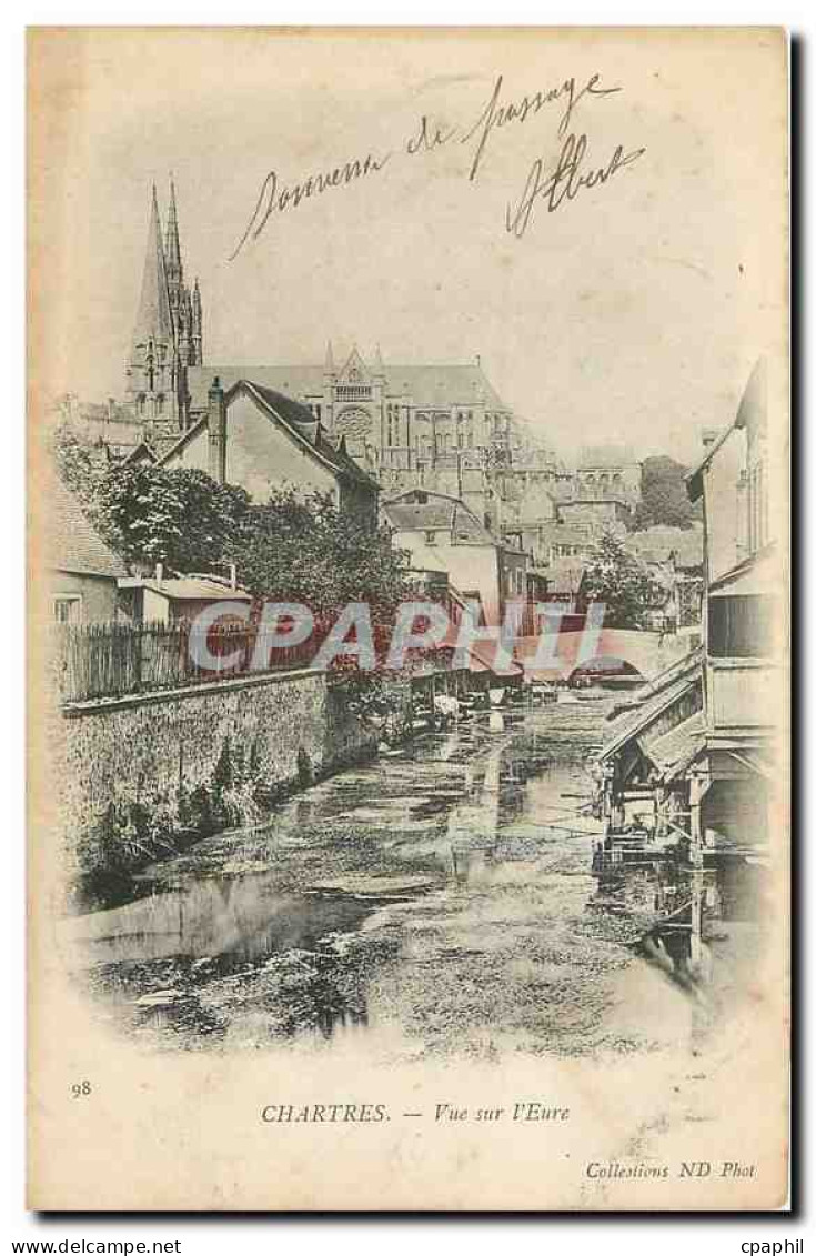 CPA Chartres Vue sur l'Eure