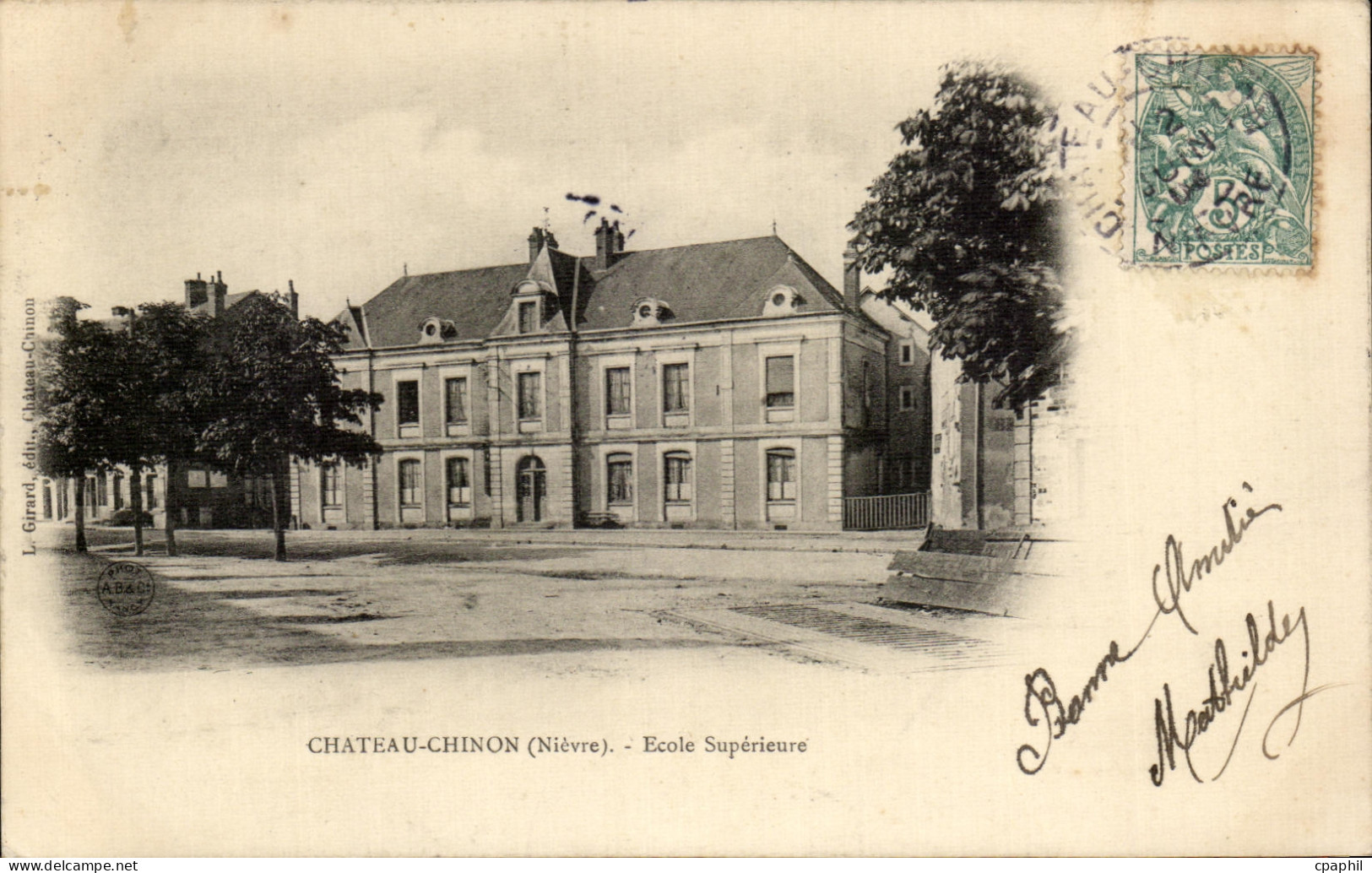 CPA Chateau Chinon Ecole Superieure