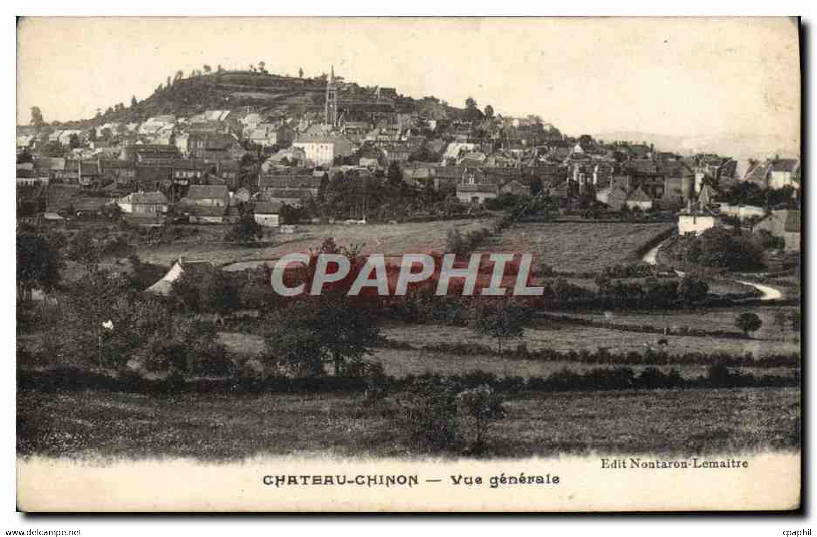 CPA Chateau Chinon Vue generale