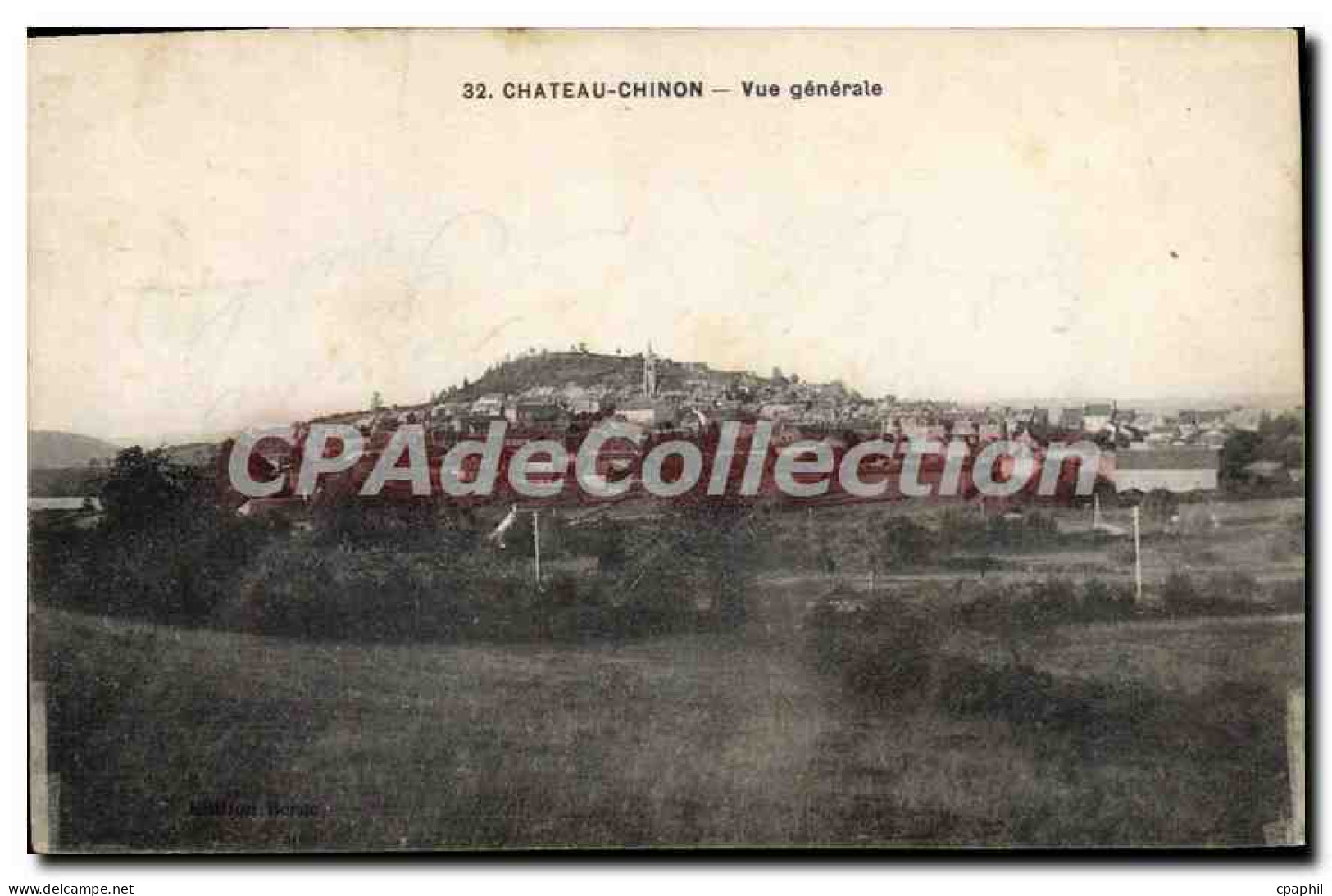 CPA Chateau Chinon Vue Generale