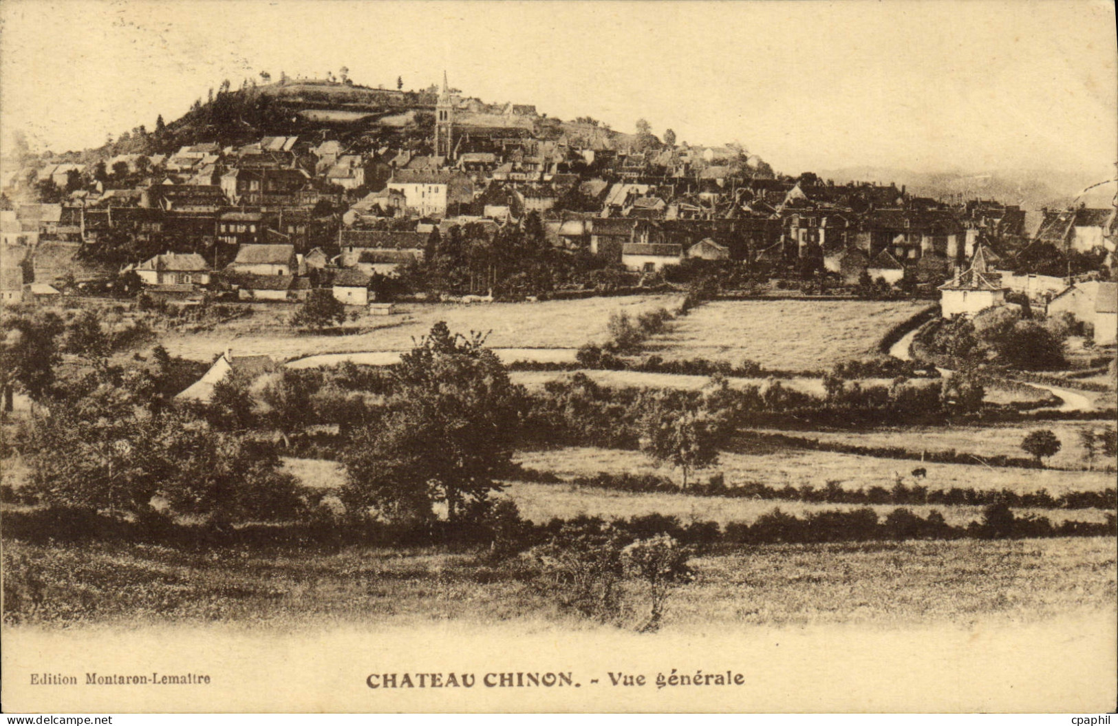 CPA Chateau Chinon Vue Generale