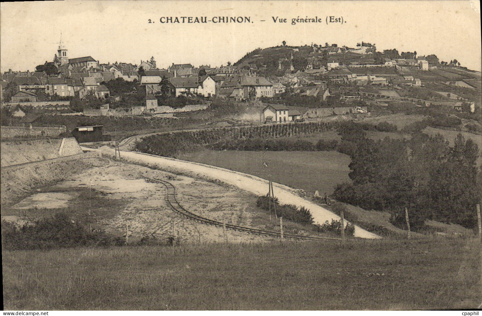 CPA Chateau Chinon Vue Generale