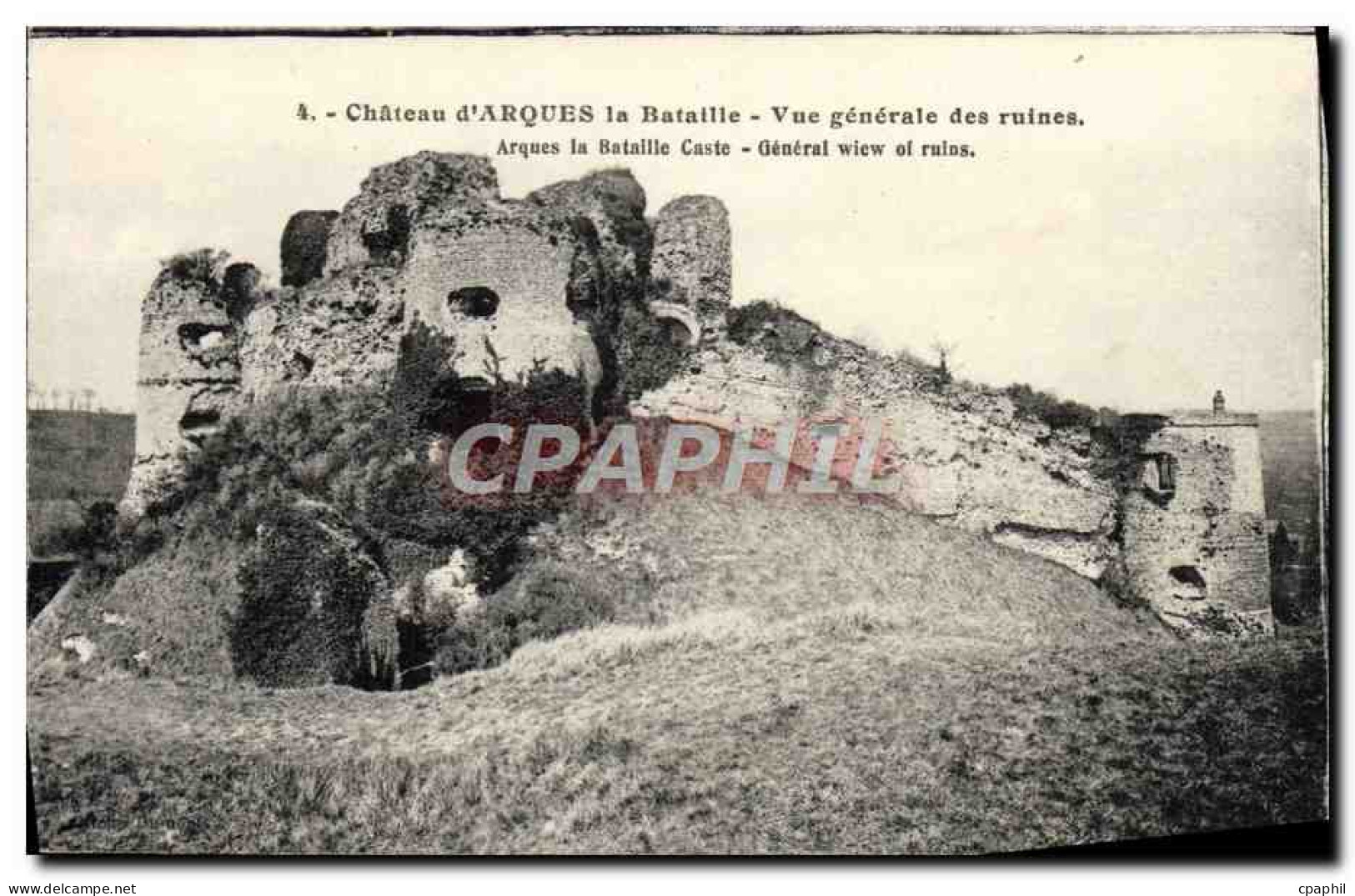 CPA Chateau d'Arques la Bataille Vue Generale des Ruines