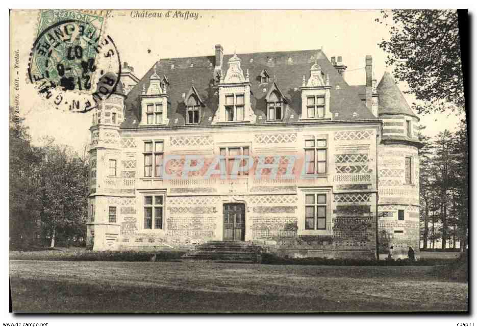 CPA Chateau d Auffay