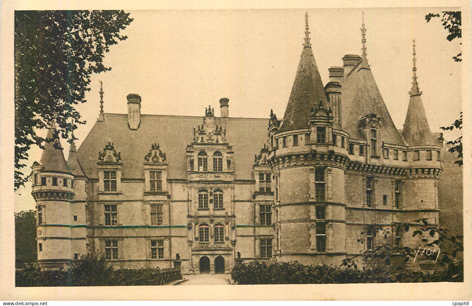CPA Chateau d'Azay le Rideau