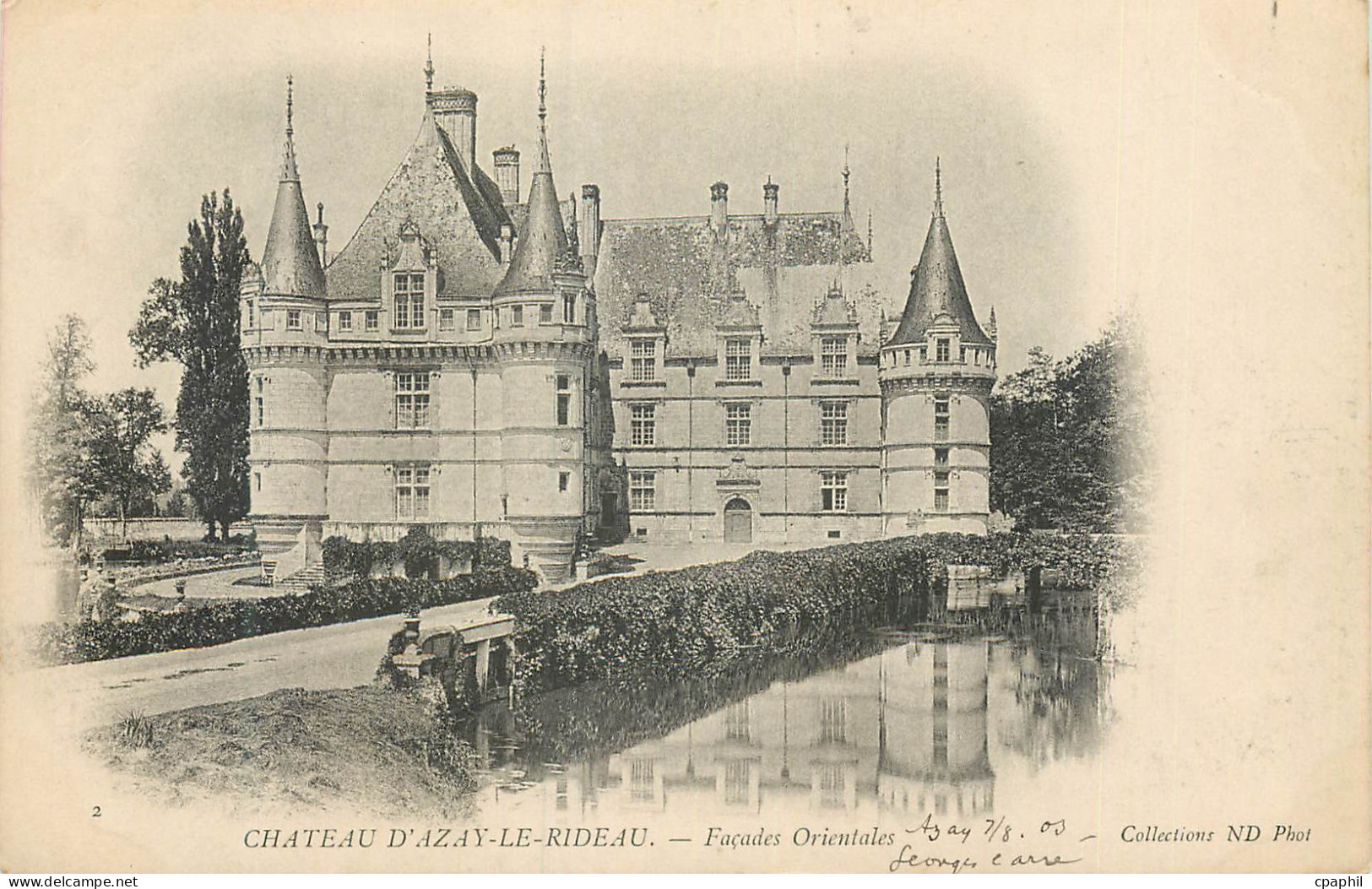 CPA Chateau d'Azay le Rideau Facades Orientales (carte 1900)