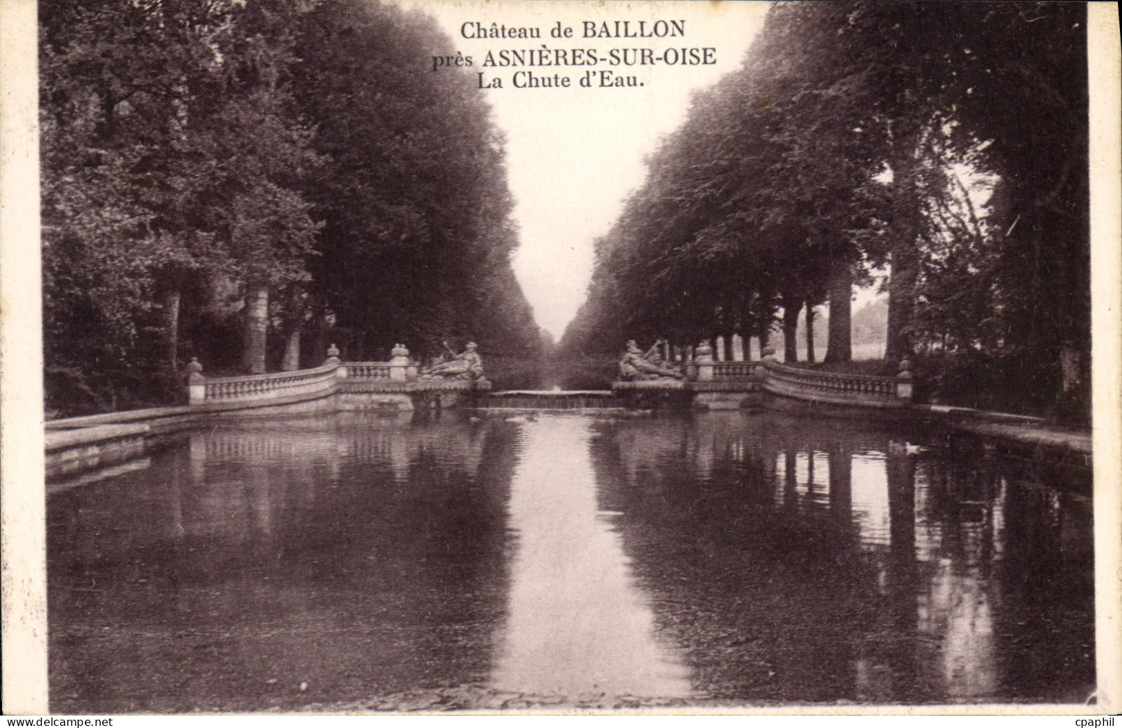 CPA Chateau de Baillon pres Asnieres sur Oise La Chute d'Eau