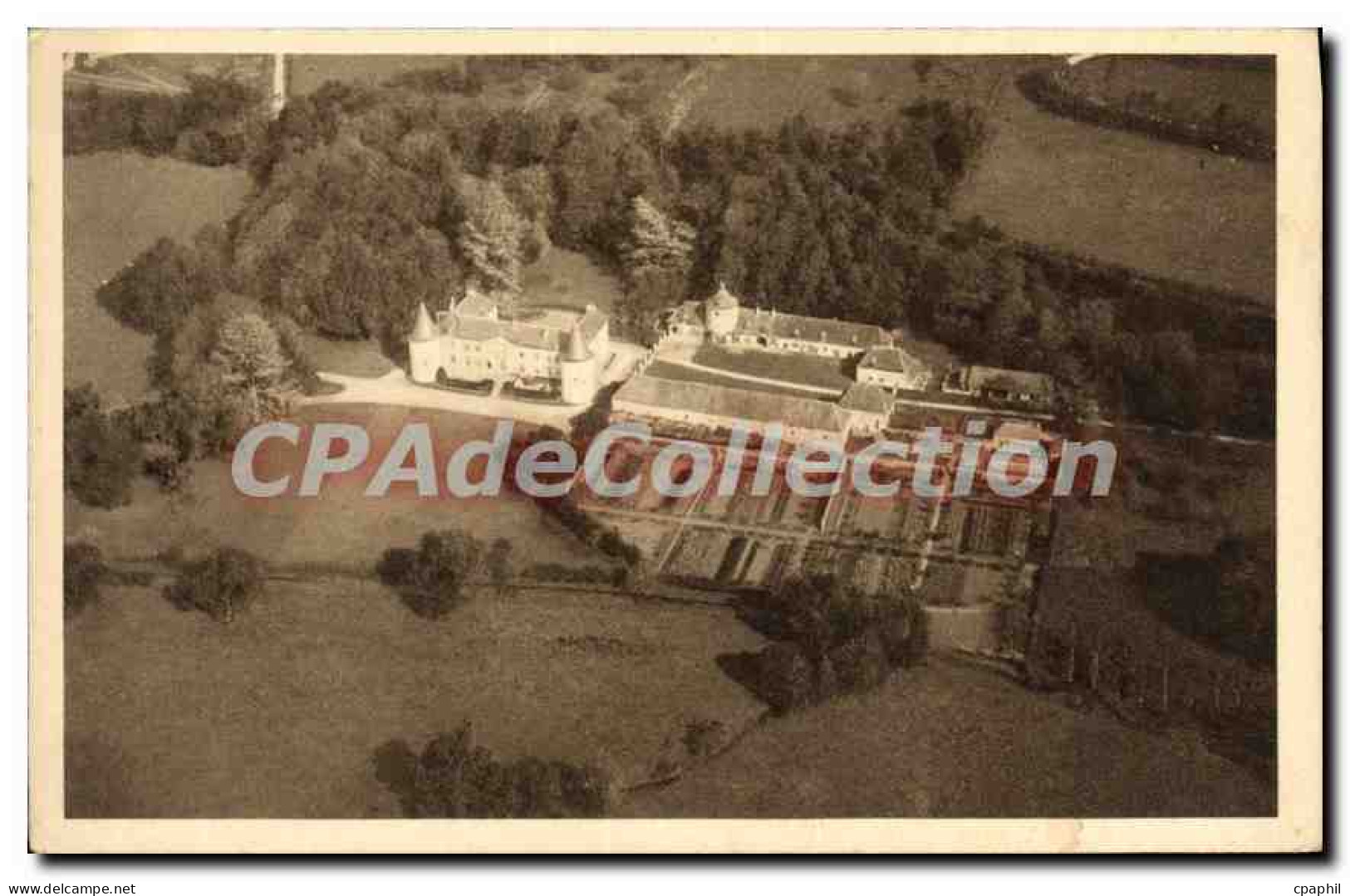 CPA château de BEAUJEU SENS-BEAUJEU Poste télégraphe téléphone Gare