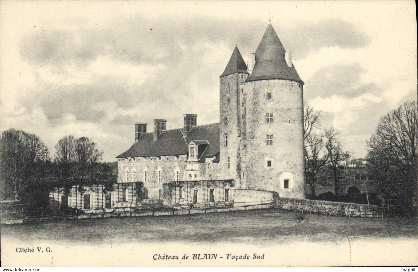 CPA Chateau De Blain Facade Sud