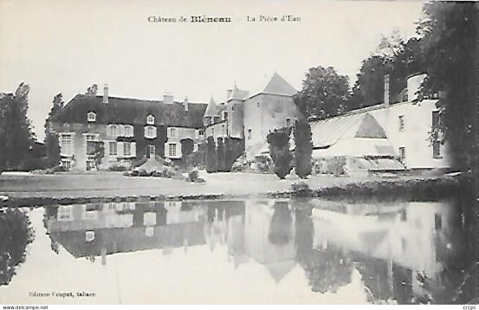 CPA Château de Bléneau - La Pièce d'eau