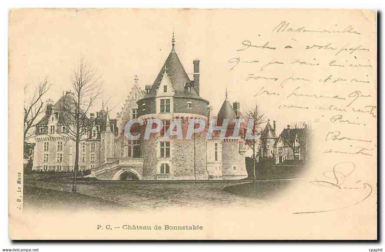 CPA Chateau de Bonnetable