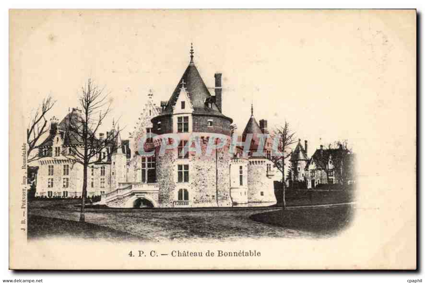 CPA Chateau de Bonnetable