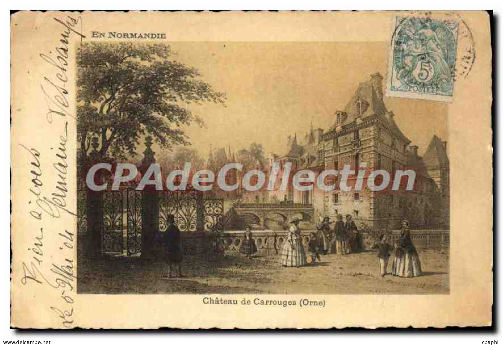 CPA Chateau De Carrouges