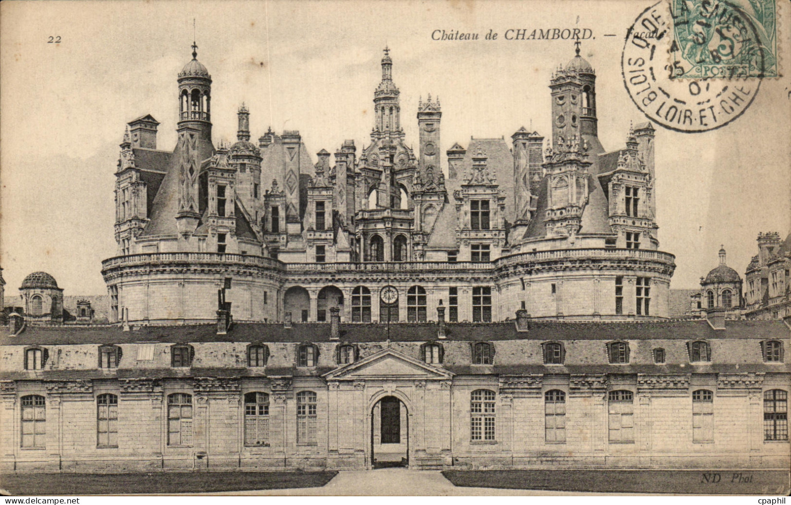CPA Chateau de Chambord Facade