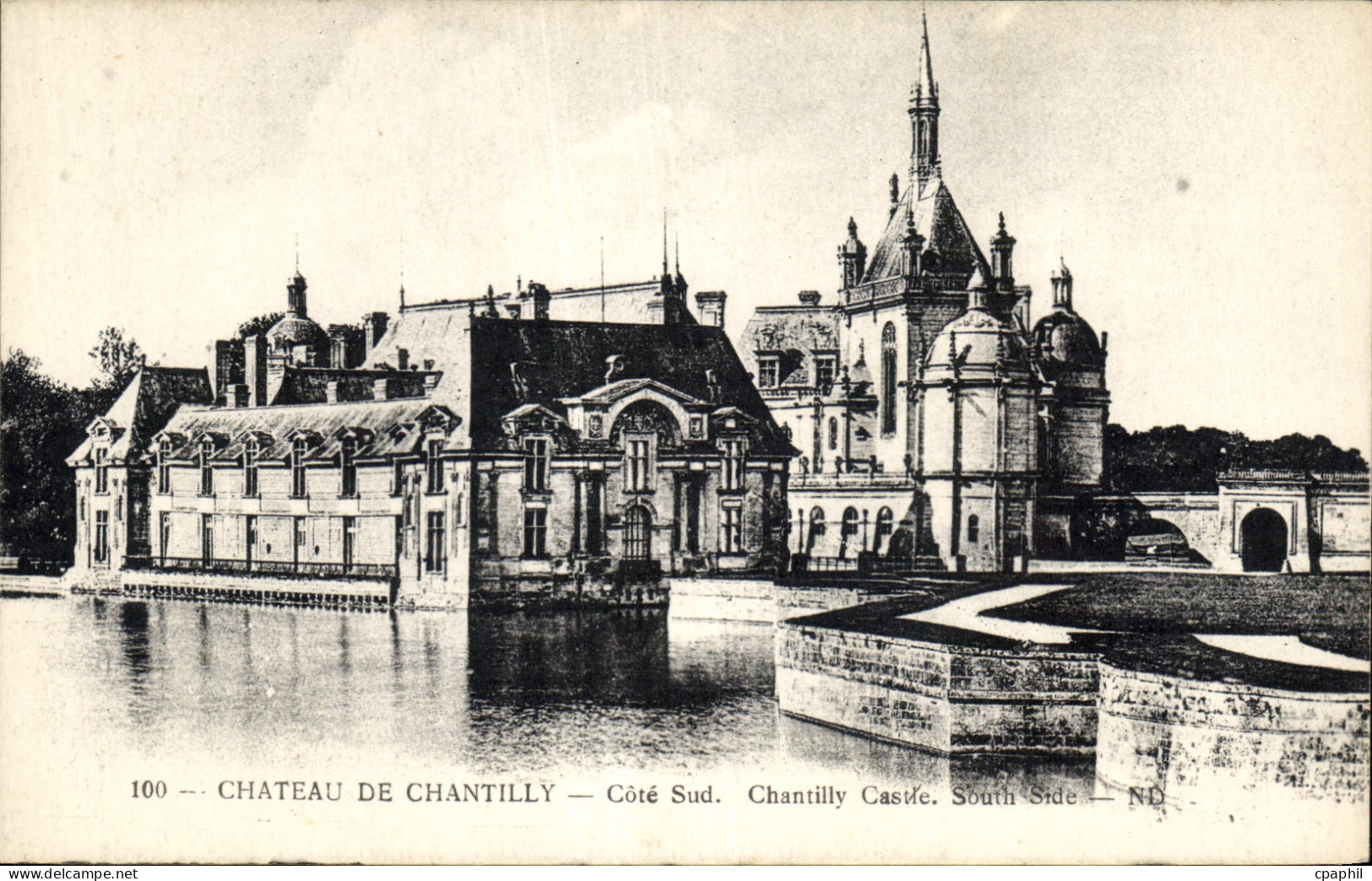 CPA Chateau de Chantilly Cote Sud Chantilly Castle South Side