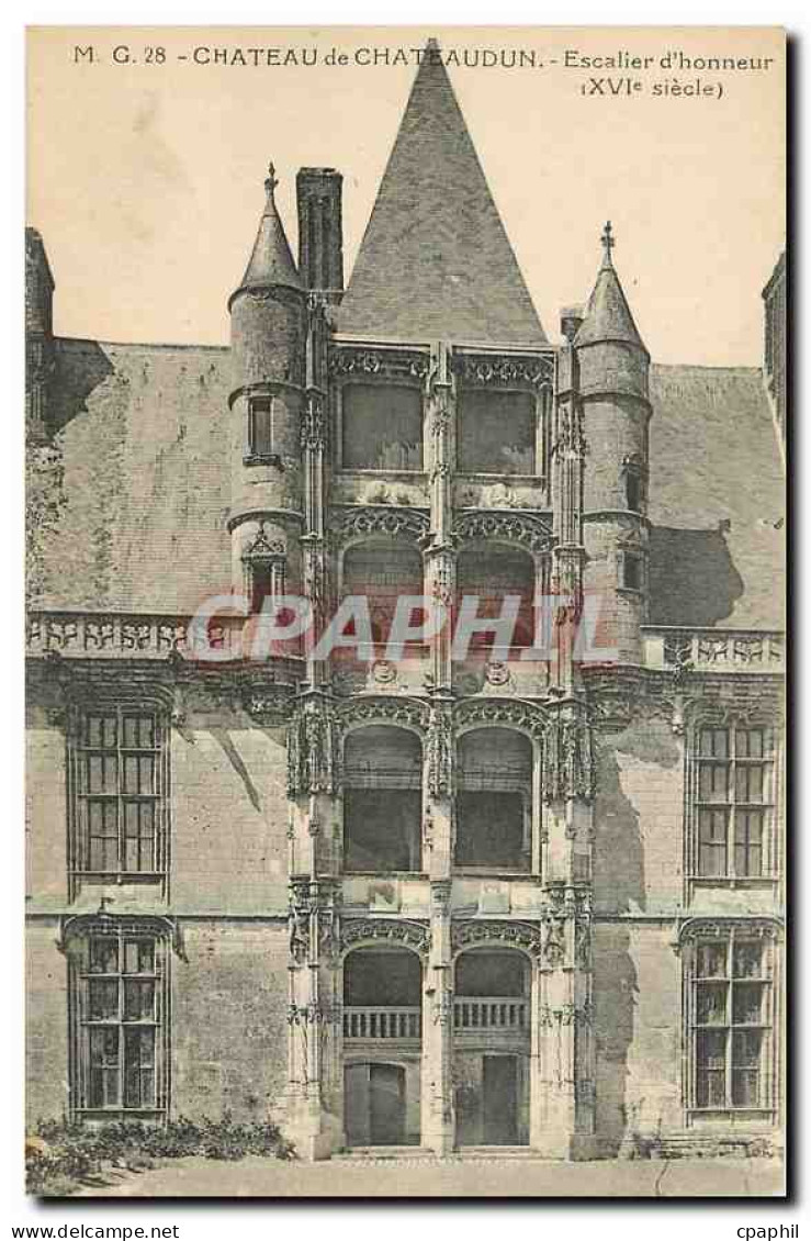 CPA Chateau de Chateaudun Escalier d'honneur