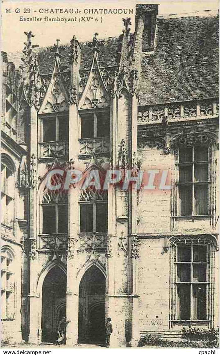CPA Chateau de Chateaudun Escalier flamboyant