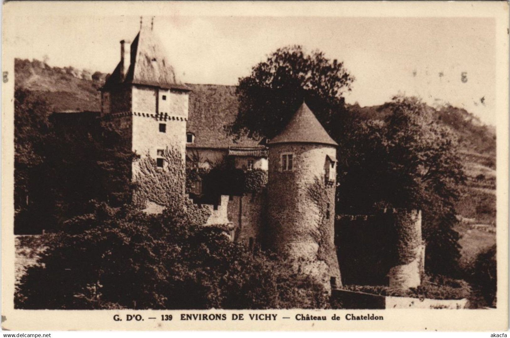 CPA Chateau de CHATELDON (48865)